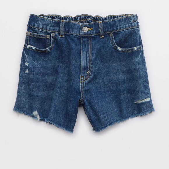 Aerie Daydream Denim Short, X-Large, Rocky Blue distressed, NWT - Picture 1 of 5